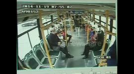 Man late for work jumps out of bus window