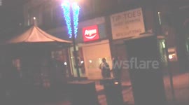 Bizare fight in Stratford, London