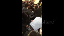 Black Friday shoppers fight at Tesco store in London