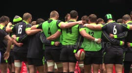 Welsh rugby team training ahead of international vs South Africa
