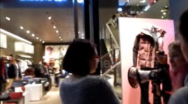 Anti Fur Protest Outside Lacoste