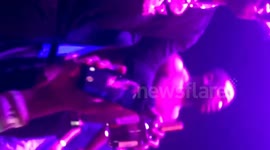 Busta Rhymes falls offstage during concert