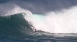 Big Wave Bodyboarding Wipeout