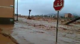 Severe flooding in Guelmim, Morocco