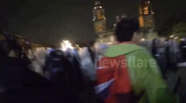 Riots and violence in Mexico City