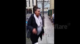 Pregnant woman criticises anti-abortion protestors in London