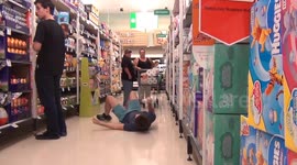 Prankster banned from supermarkets for falling-over stunt