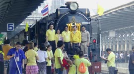 Steam train excursion to celebrate the birthday of Thailand's king