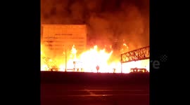 Massive fire in downtown LA (edited)
