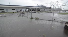 Tacloban airport devestated by Typhoon Hagupit