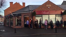 Christmas Eve bakery queue