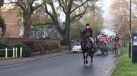 King's Troop in Christmas Jumpers on Christmas Eve