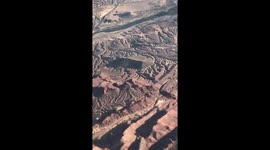 Flying over Nevada