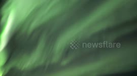 GEOMAGNETIC STORM EVENING AURORA TIMELAPSE