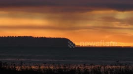 Sunrise murmurations and eagles