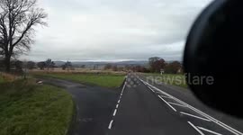 A68 overtaking solid white line