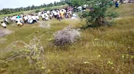 Leopard attack caught on camera in southern India