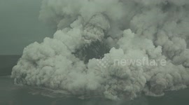 New footage shows powerful eruption of Indonesia's Krakatau volcano