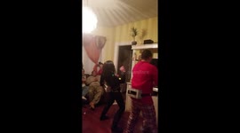Family goes twerking mad during hilarious Christmas dancing challenge