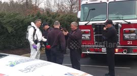 Hazmat team at hotel