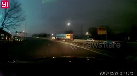 A transformer explosion turned the New York City skyline blue, explosion Astoria