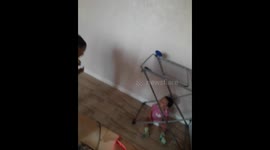 Funny qazaq kids play the game