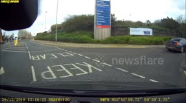 Dodging Bad Driver at Hunstanton Tesco's Mini Roundabout