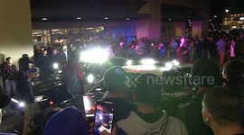 Police confront hundreds of illegal street racers in LA
