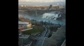 Superbaby flys over Niagara Falls