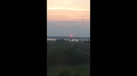 Beautiful sunset and adorable cat!!!