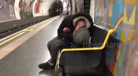 Tube Passenger Drunk Way Before New Years Eve Start