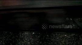 Train passes over man who sat down on tracks to attend nature’s call
