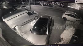 Dog walkers pelted with lit fireworks on residential street