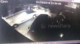 Dog walkers attacked with fireworks on residential street