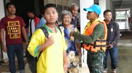Grieving family evacuated mid-way through funeral as storm hits southern Thailand