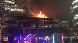 Fire at The Ivy, Spinningfields, Manchester