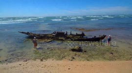 AFRICAN SHIPWRECK PANORAMIC 4K