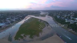 INCREDIBLE DRONE VIEW OF BUSHMANS RIVER IN AFRICA 4K