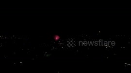 AMAZING DRONE FOOTAGE OF FIREWORKS SHOW 4K