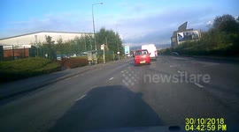 Armed Police on Bridge in ashton under lyne