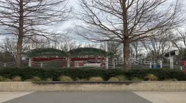Skater does bluntslide across ledge in Austin, Texas