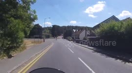 Hit by tree debris on motorbike