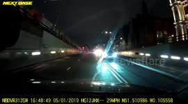 Protestants attacking drivers at embankment