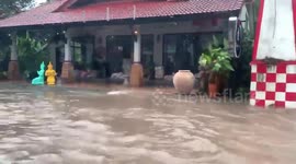 Severe flooding hits Ko Samui in Thailand after tropical storm
