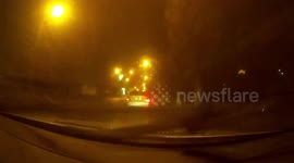 Drunk driver or on the phone, almost crash