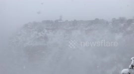 Heavy snow blankets Grand Canyon National Park