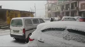 Northindia braces with  heavy snowfall