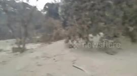 This was the rescue of victims of the eruption of the Fuego volcano in Guatemala. Part 2.