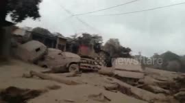 This was the rescue of victims of the eruption of the Fuego volcano in Guatemala. Part 3.