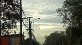 Rare rainbow cloud seen in northern Thailand